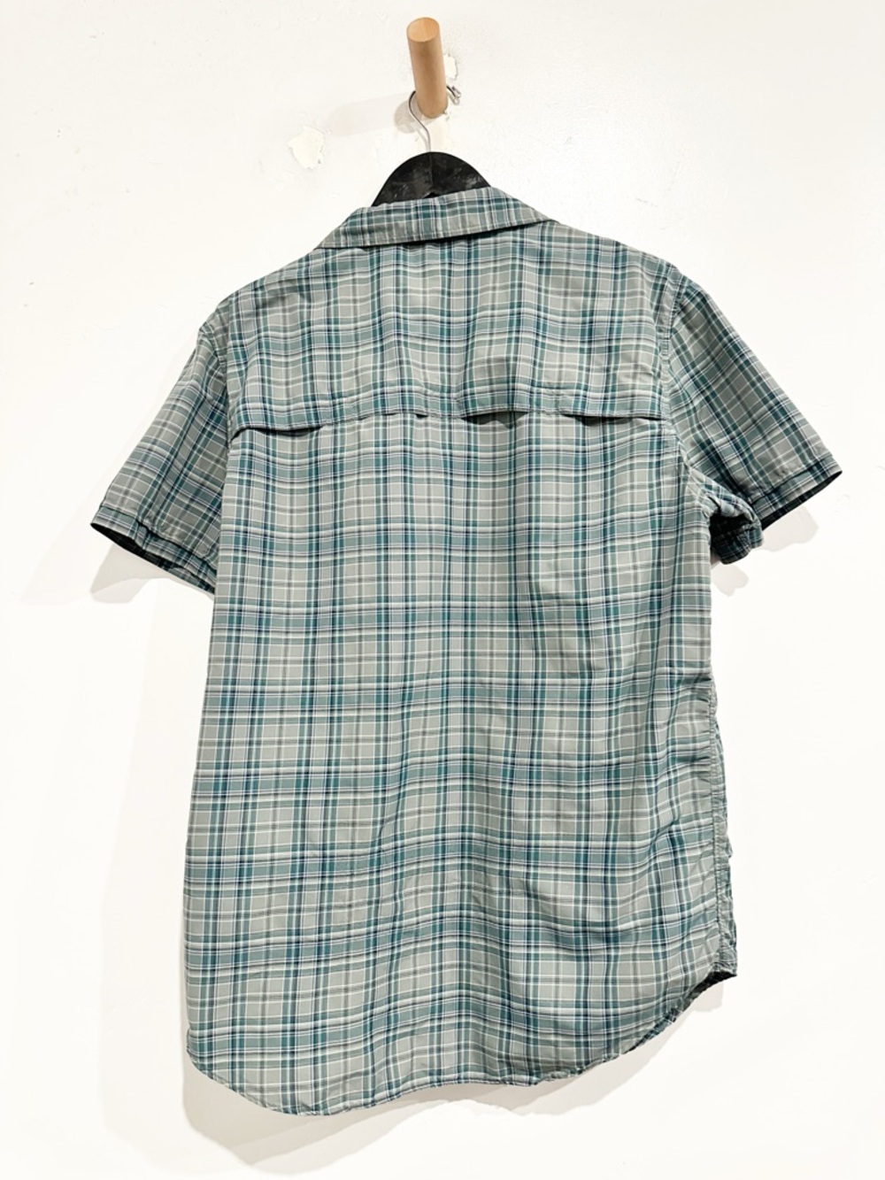 Fjallraven Abisko Hike Shirt SS in Arctic Green-Patina Green Size Medium - Picture 4 of 9